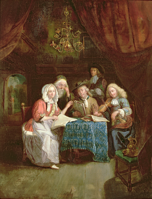 Figures round a table
