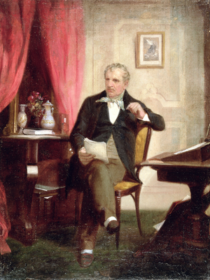 James Fenimore Cooper (1789-1851) (oil on canvas) (post conservation)
