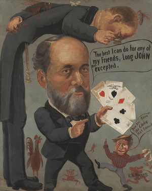 Caricature of Charles Benjamin Farwell, 1885-90 (oil on canvas)