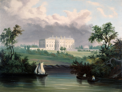 The White House, Washington, D.C., c.1845 (oil on canvas)