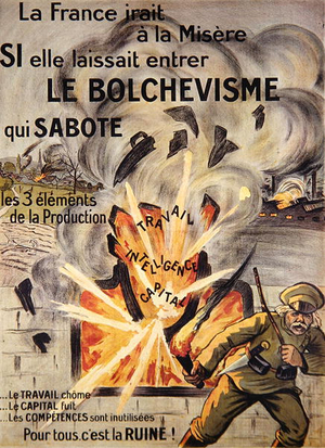 Anti Bolshevik poster, pre.1939 (colour litho)