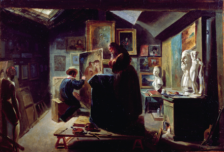 In the Artist's Studio, 1820-30 (oil on canvas)