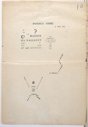 Proofing copy of a page from 'Et Moi Aussi Je Suis Peintre', 1914 (ink on paper)