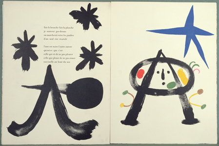 Illustration for Tristan Tzara's 'Parler Seul', Paris, Maeght Editeur, 1950 (colour litho)