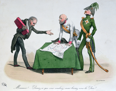 Caricature of the Congress of Vienna 1814-15 (colour litho)