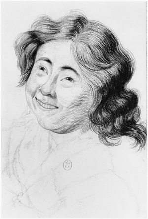 Idiot, illustration from an unpublished treatise by Jean Etienne Dominique Esquirol (1772-1840) on the lunatics of the Salpetriere asylum, c.1818 (pencil on paper)