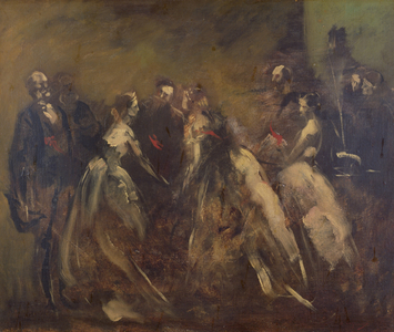 Reception at the Tuileries Palace during the Second Empire (oil on canvas)