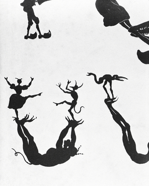 Devilish Alphabet, engraved by Delannois, 1825 (litho) (b/w photo) (detail, see also 184307 to 184311)