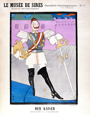 Kaiser Wilhelm II (1859-1942), c.1900 (colour litho)