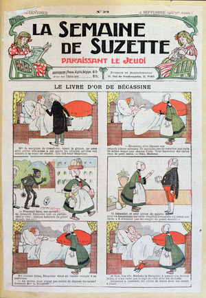 'Becassine', from la Semaine de Suzette, 1905 (colour litho)