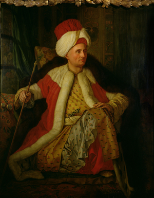 Charles Gravier (1717-87) Comte de Vergennes in Oriental Costume, 1766 (oil on canvas)