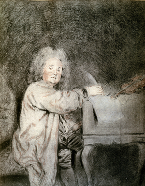 Jean-Ferry Rebel (1666-1747), c.1715 (chalk & crayon on paper)
