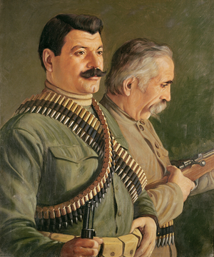 Armenian Partisans (oil on canvas)