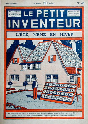 'Summer, even during Winter', cover illustration from 'Le Petit Inventeur' 1929 (colour litho)