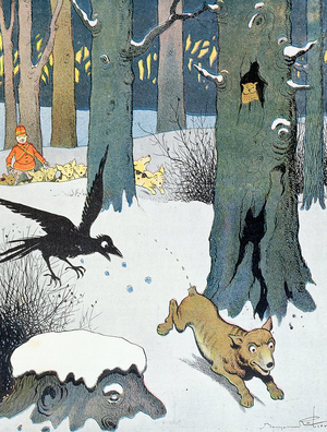 Illustration from 'Le Roman de Renard', c.1900 (colour litho)