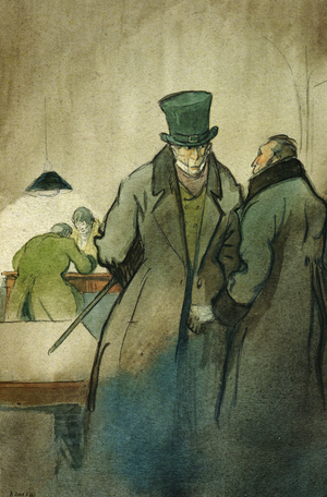 'Vautrin', illustration for 'Le Pere Goriot', a novel by Honore de Balzac (1799-1850), published by Rene Kieffer in Paris in 1922 (colour litho)