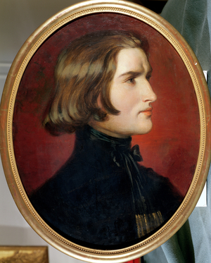 Portrait of Franz Liszt (1811-86) 1838 (oil on canvas)