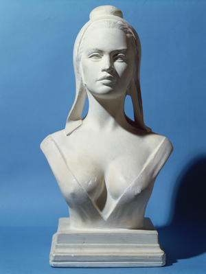 Bust of Marianne modelled on the features of Brigitte Bardot c.1960 (plaster)