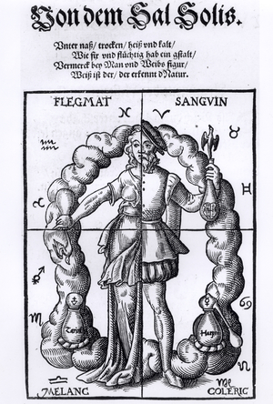 The Four Humours, 1574 (engraving)