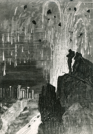 Illustration from  '20,000 Leagues Under the Sea' by Jules Verne, 1877 (engraving)
