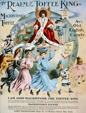 Advertisement for 'Mackintosh's Toffee' in the 'Theatre' Magazine, 1909 (colour litho)