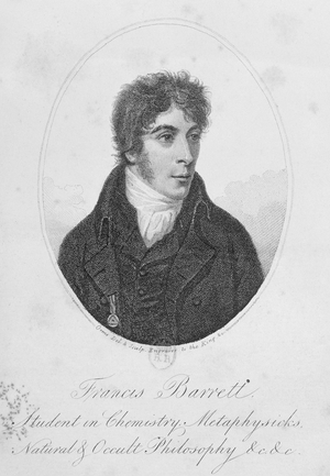 Francis Barrett, illustration from 'The Magus', London, 1801, published by Lackington, Allen, and co. (engraving) (b/w photo)