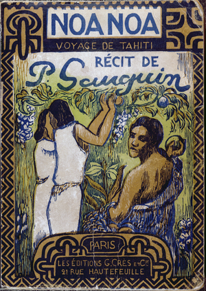 Cover illustration of 'Noa Noa'(colour litho)
