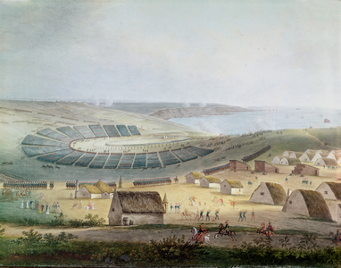 The Camp at Boulogne in July 1804, 1809 (w/c on paper)