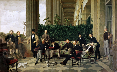The Circle of the Rue Royale, Paris, 1868 (oil on canvas)