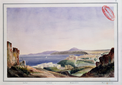 View of Oran from the Old Kasbah, c.1830 (w/c on paper)
