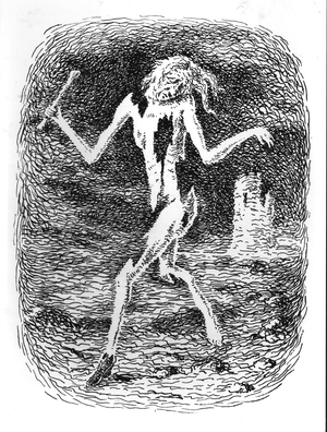 Illustration for 'Les Chants de Maldoror' by Lautreamont, published by Editions La Boetie, Bruxelles, 1948 (engraving) (b/w photo)