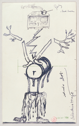 Exquisite Corpse, 1934 (crayon on paper)