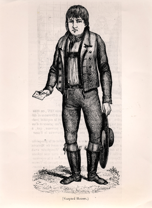 Caspar Hauser (c.1812-1833) (engraving) (photo)