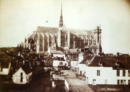 Amiens Cathedral, c.1851-52 (calotype)