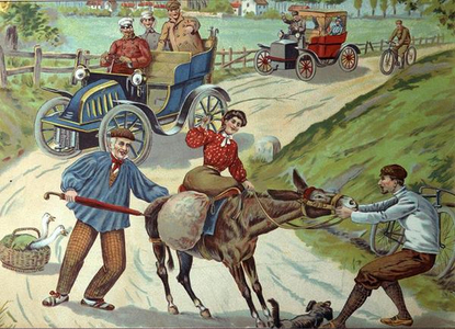 Obstructions on the Road (chromolitho)