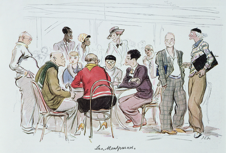 Les Montparnos, 1929 (colour litho)