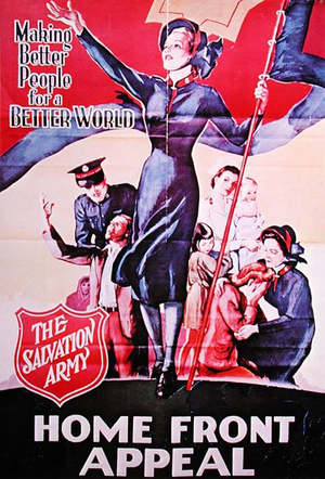 Making Better People for a Better World, Salvation army poster, 1939-45 (colour litho)