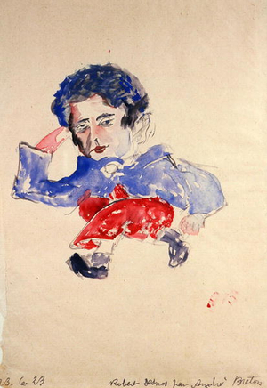 Robert Desnos (1900-45) 1923 (w/c on paper)