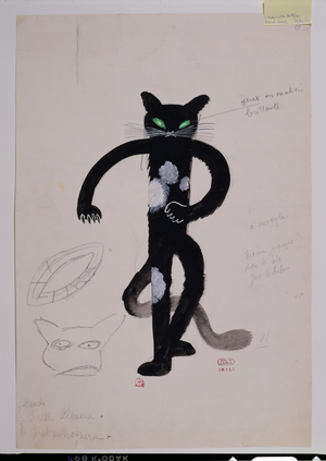 Costume Design for 'L'Enfant et les Sortileges' by Maurice Ravel (1875-1937) and with the libretto by Colette (1873-1954), performed at l'Opera de Paris, 17th May, 1939 (gouache on paper)