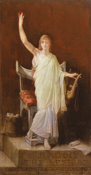 Sappho, 1888 (oil on canvas)