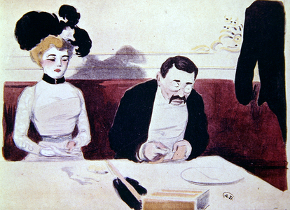 'La Douloureuse', c.1900 (w/c on paper)
