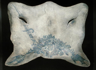 Tattooed human skin, possibly from a prisoner