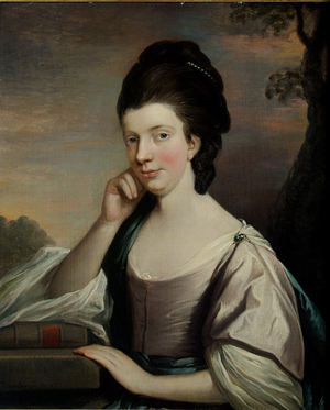 Portrait of a Lady, thought to be Mrs Elizabeth Hartley (1751-1824) (oil on canvas)