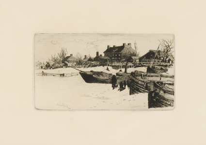 Trenton, Winter (No.2) 1883 (etching)
