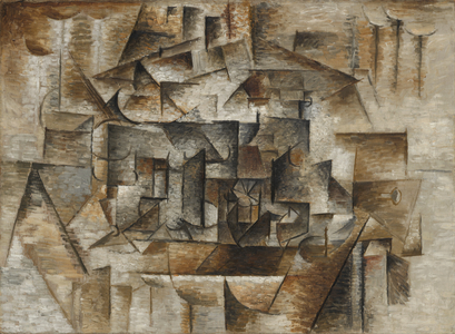 Still life with glass and lemon, 1910 (oil on canvas)