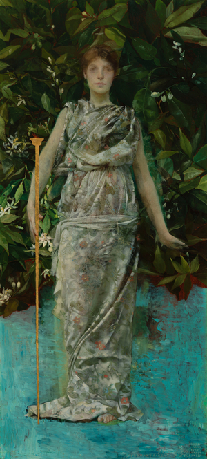 Hymen, 1884-86 (oil & gold leaf on panel)