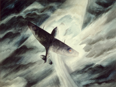 Per Ardua ad Astra, 1943 (w/c on paper)