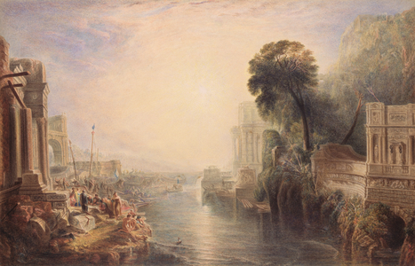 The Ruins of Ancient Rome or Dido Building Carthage c.1820 (w/c and gum arabic on paper)