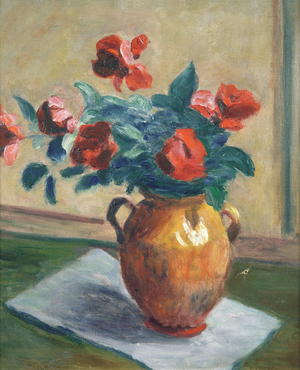 Bouquet of Flowers (oil on canvas)