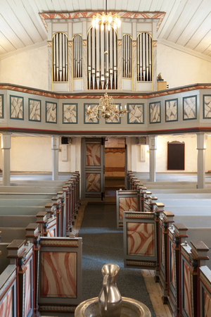Interior of Giske Church, Alesund, More og Romsdal, Norway (photo)